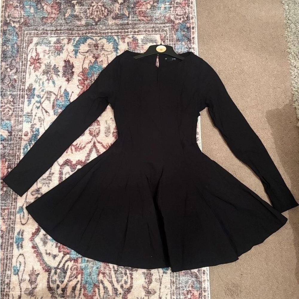 Boohoo Elegant Black Strapless Dress